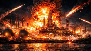 Tên lửa Iran tấn công dữ dội nhà máy lọc dầu Israel