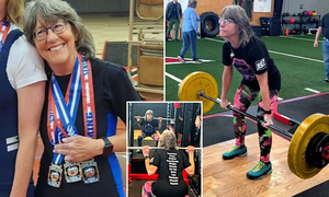 Cụ bà U70 vẫn chinh phục đỉnh cao cử tạ sau tai nạn gãy xương