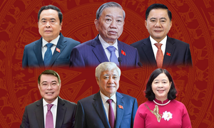 Infographic: 22 Ủy viên Bộ Chính trị, Ban Bí thư trúng cử ĐBQH khóa XVI