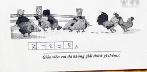Học trò giải '7 - 5 = 2' nhưng giáo viên gạch sai, vì sao?