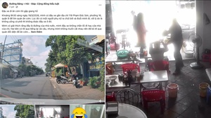 Nam thanh niên bị đánh chảy máu đầu khi ngồi trong quán cơm ở TP.HCM