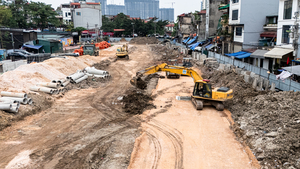 Vành đai 2,5 Hà Nội tăng tốc thi công, song song giải phóng mặt bằng