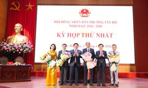 Hà Nội: Kỳ họp thứ Nhất HĐND phường Tây Hồ khóa II bầu đủ nhân sự chủ chốt
