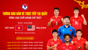 Cổ động viên có thêm phương án mua vé trận Việt Nam vs Malaysia