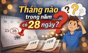 Tháng nào trong năm có 28 ngày?