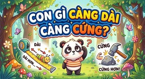 Con gì càng dài càng cứng?