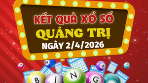 Trực tiếp kết quả xổ số Quảng Trị hôm nay 2/4/2026 - XSQT 2/4