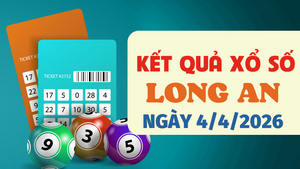 Trực tiếp kết quả xổ số Long An hôm nay 4/4/2026 - XSLA 4/4