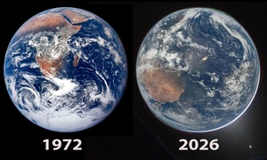 Ảnh Trái Đất từ Artemis II gây tranh cãi: Vì sao năm 1972 đẹp hơn 2026?