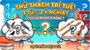  Câu đố tiếng Việt: Từ nào vừa là tên loài chim, vừa là tên nhạc cụ?