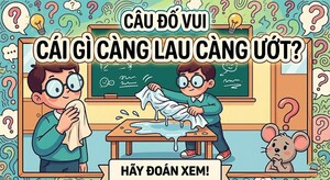 Cái gì càng lau càng ướt?