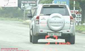 Danh sách 547 ô tô bị phạt nguội vi phạm tốc độ ở Bắc Ninh