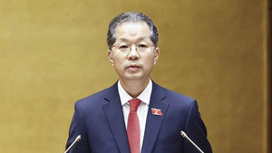 Chánh án Tòa án nhân dân Tối cao Nguyễn Văn Quảng phát biểu nhậm chức