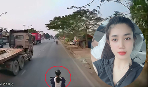 Cô gái kể phút hoảng loạn khi bị xe tải đẩy đi cả trăm mét trên quốc lộ 