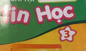 Vở bài tập Tin học lớp 3 in link 'web đen': Đơn vị phát hành thông báo khẩn