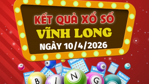 Trực tiếp kết quả xổ số Vĩnh Long hôm nay 10/4/2026 - XSVL 10/4