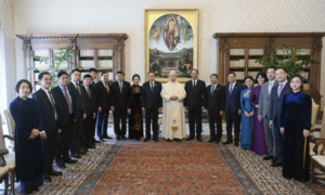 Chủ tịch Quốc hội Trần Thanh Mẫn hội kiến Giáo hoàng tòa thánh Vatican LEO XIV