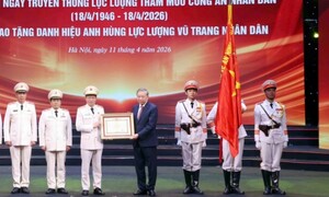 Tổng Bí thư, Chủ tịch nước dự lễ kỷ niệm Ngày truyền thống lực lượng tham mưu CAND