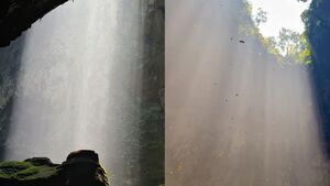 Dân mạng mê mẩn clip thiên nhiên 'rót vàng' vào hang Sơn Đoòng như cảnh tiên