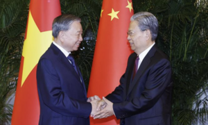 Tổng Bí thư, Chủ tịch nước Tô Lâm hội kiến Ủy viên trưởng Nhân đại toàn quốc Trung Quốc