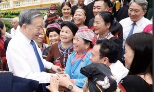 Tổng Bí thư, Chủ tịch nước Tô Lâm gặp mặt đại biểu dân tộc tiêu biểu