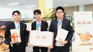 Dùng AI 'vẽ' tương lai cho mây tre đan, dự án giúp ba nam sinh giành giải Nhất 