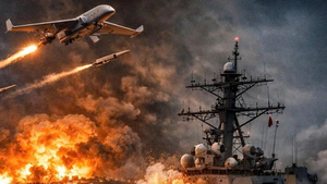 Iran tung UAV tập kích tàu chiến Mỹ sau vụ tàu hàng bị bắt giữ 