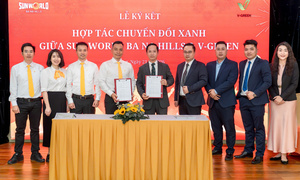 V-Green hợp tác triển khai trạm sạc, tủ đổi pin xe điện ở Sun World Ba Na Hills