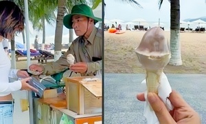 Bán kem 100.000 đồng/cây cho du khách, người đàn ông bị tạm giữ xe
