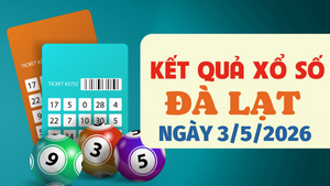 Trực tiếp kết quả xổ số Đà Lạt hôm nay 3/5/2026 - XSDL 3/5