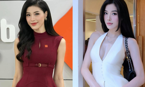 Nhan sắc nữ MC VTV là hoa khôi bóng chuyền, lọt top 10 hoa hậu Hoàn vũ Việt Nam