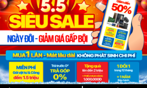 5.5 Siêu sale ngày đôi – Giảm giá gấp bội