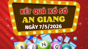 Trực tiếp kết quả xổ số An Giang hôm nay 7/5/2026 - XSAG 7/5