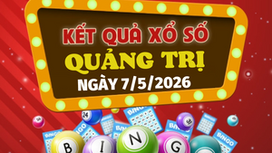 Trực tiếp kết quả xổ số Quảng Trị hôm nay 7/5/2026 - XSQT 7/5