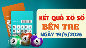 Trực tiếp kết quả xổ số Bến Tre hôm nay 19/5/2026 - XSBTR 19/5