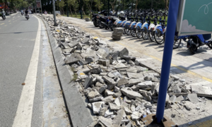 Phường Hai Bà Trưng lên tiếng việc đục phá vỉa hè lát đá 'bền trăm năm' 