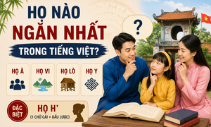 Họ nào ngắn nhất trong tiếng Việt?