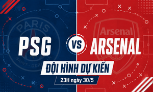 Đội hình dự kiến PSG vs Arsenal: Ai kèm được Kvaratskhelia?