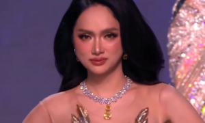 Video khoảnh khắc Hương Giang được xướng tên top 5 Miss Grand All Stars