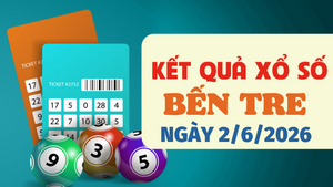 Trực tiếp kết quả xổ số Bến Tre hôm nay 2/6/2026 - XSBTR 2/6