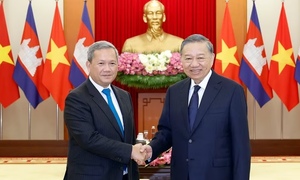 Tổng Bí thư, Chủ tịch nước Tô Lâm tiếp Thủ tướng Campuchia Hun Manet