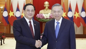Tổng Bí thư, Chủ tịch nước Tô Lâm tiếp Thủ tướng Lào Sonexay Siphandone