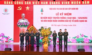 Viện Điều trị Cán bộ cao cấp Quân đội đón nhận Huân chương Bảo vệ Tổ quốc hạng Ba