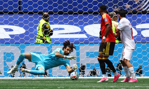 Live football match Belgium 0-0 Iran Group G World Cup 2026: Lukaku leaves the field.