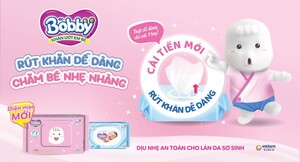 Khăn ướt em bé Bobby Care: Giải pháp làm sạch dịu nhẹ và an toàn cho bé 