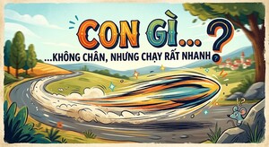 Con gì không chân nhưng chạy rất nhanh?