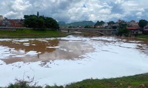 Nguyên nhân bọt trắng xóa nổi trên sông Kỳ Cùng, Lạng Sơn
