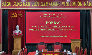 Trực tiếp: Tuyên Quang họp báo thông tin vụ 146 điểm 10 Toán