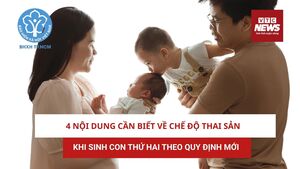 4 nội dung cần biết về chế độ thai sản khi sinh con thứ 2 theo quy định mới