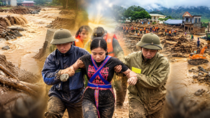 Lũ dữ càn quét Mường Than: Bản làng tan hoang, nhà cửa đổ sập ngổn ngang
